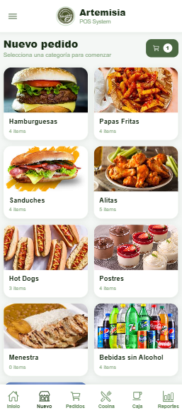 Menú móvil de Minthy Restaurantes